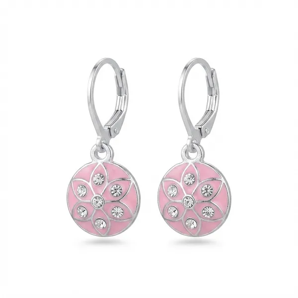 The99jewel_Chic_Designer_Silver_Plated_Austrian_Stone_Hoop_Earrings_For_Party_Wear_Pink