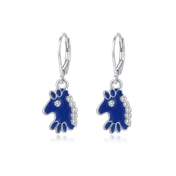The99jewel_Fashion_Jewellery_Silver_Plated_Austrian_Hoop_Earrings_For_Women_Blue