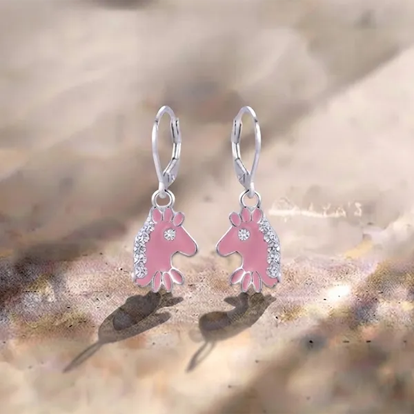 The99jewel_Fashion_Jewellery_Silver_Plated_Austrian_Hoop_Earrings_For_Women_Pink