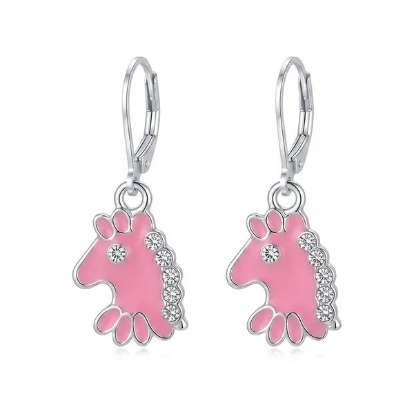 The99jewel_Fashion_Jewellery_Silver_Plated_Austrian_Hoop_Earrings_For_Women_Pink