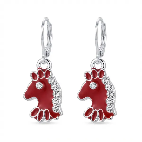 The99jewel_Fashion_Jewellery_Silver_Plated_Austrian_Hoop_Earrings_For_Women_Red