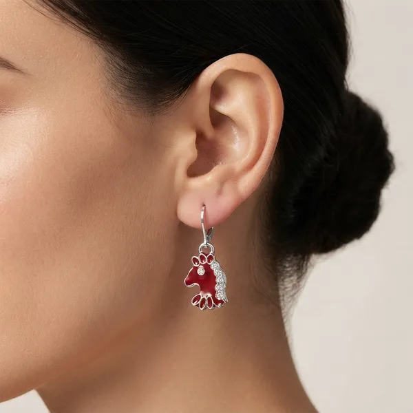 The99jewel_Fashion_Jewellery_Silver_Plated_Austrian_Hoop_Earrings_For_Women_Red