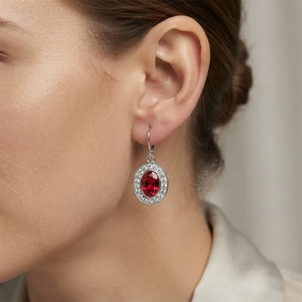 The99jewel_Sparkling_Silver_Plated_Austrian_Stone_Fashion_Hoop_Earrings_Pink