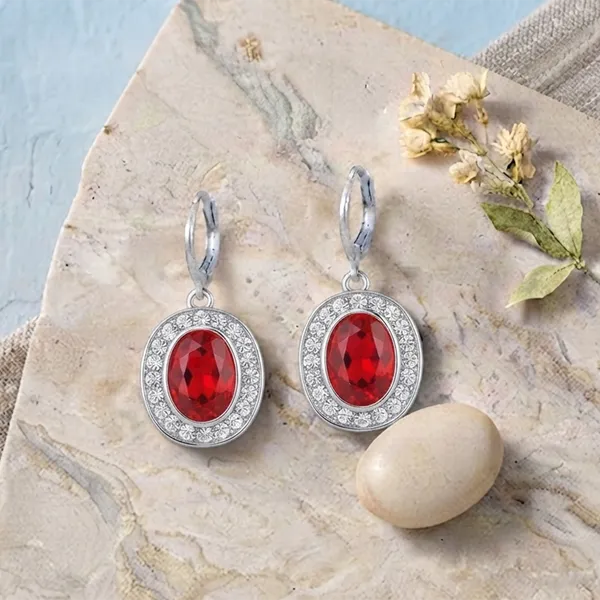 The99jewel_Sparkling_Silver_Plated_Austrian_Stone_Fashion_Hoop_Earrings_Pink