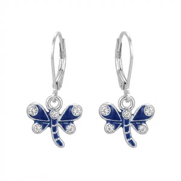 The99jewel_Elegant_Silver_Plated_Austrian_Stone_Hoop_Earrings_Blue