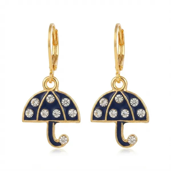 The99jewel_Designer_Gold_Plated_Austrian_Stone_Hoop_Earrings_For_Women_Blue