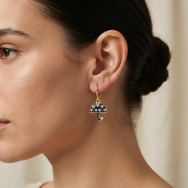 The99jewel_Designer_Gold_Plated_Austrian_Stone_Hoop_Earrings_For_Women_Blue