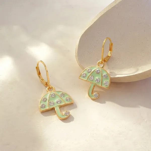 The99jewel_Designer_Gold_Plated_Austrian_Stone_Hoop_Earrings_For_Women_Mint_Green