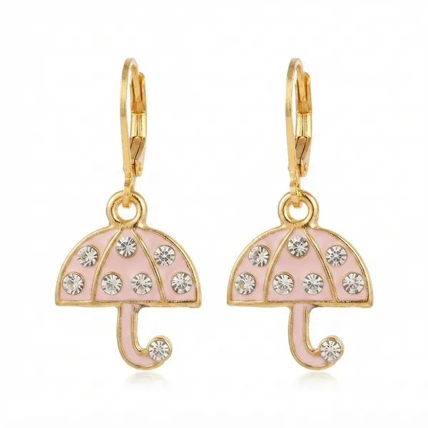 The99jewel_Designer_Gold_Plated_Austrian_Stone_Hoop_Earrings_For_Women_Pink