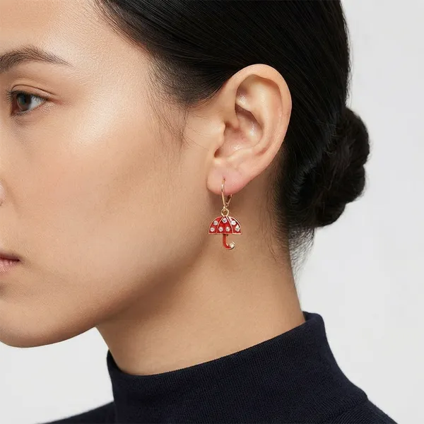 The99jewel_Designer_Gold_Plated_Austrian_Stone_Hoop_Earrings_For_Women_Red