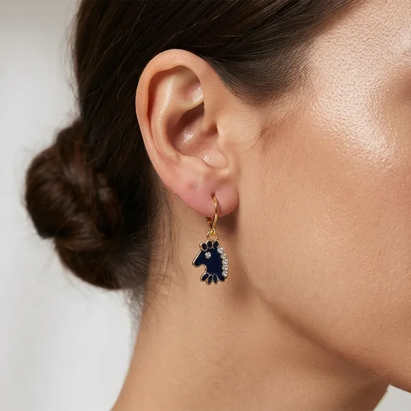 The99jewel_Fashion_Gold_Plated_Hoop_Earrings_For_Girls_Women_Blue