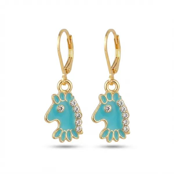 The99jewel_Fashion_Gold_Plated_Hoop_Earrings_For_Girls_Women_Light_Blue