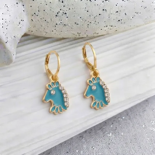 The99jewel_Fashion_Gold_Plated_Hoop_Earrings_For_Girls_Women_Light_Blue