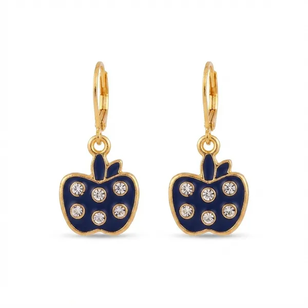 The99jewel_Trendy_Gold_Plated_Austrian_Stone_Party_Wear_Hoop_Earrings_Blue
