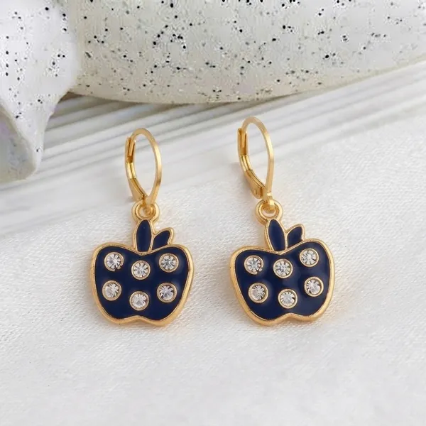 The99jewel_Trendy_Gold_Plated_Austrian_Stone_Party_Wear_Hoop_Earrings_Blue