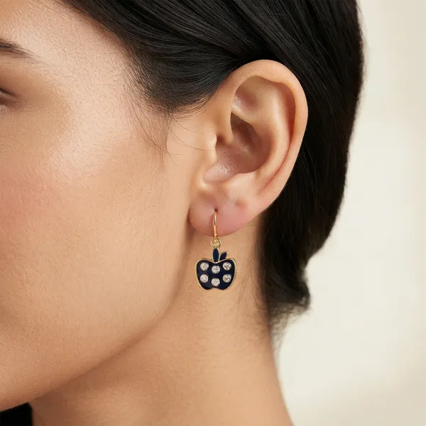 The99jewel_Trendy_Gold_Plated_Austrian_Stone_Party_Wear_Hoop_Earrings_Blue