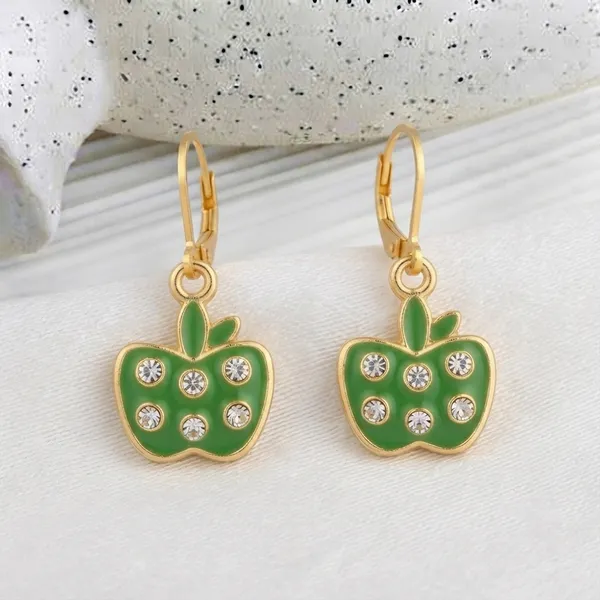 The99jewel_Trendy_Gold_Plated_Austrian_Stone_Party_Wear_Hoop_Earrings_Mint_Green