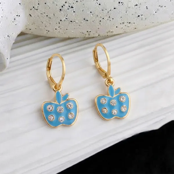 The99jewel_Trendy_Gold_Plated_Austrian_Stone_Party_Wear_Hoop_Earrings_Light_Blue