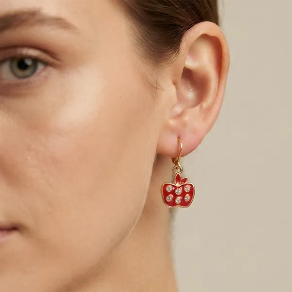 The99jewel_Trendy_Gold_Plated_Austrian_Stone_Party_Wear_Hoop_Earrings_Red