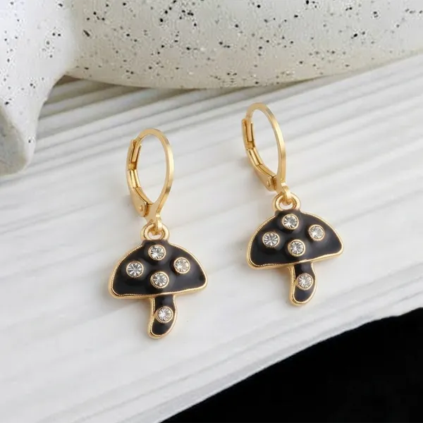 The99jewel_Stylish_Gold_Plated_Austrian_Stone_Fashion_Hoop_Earrings_Black