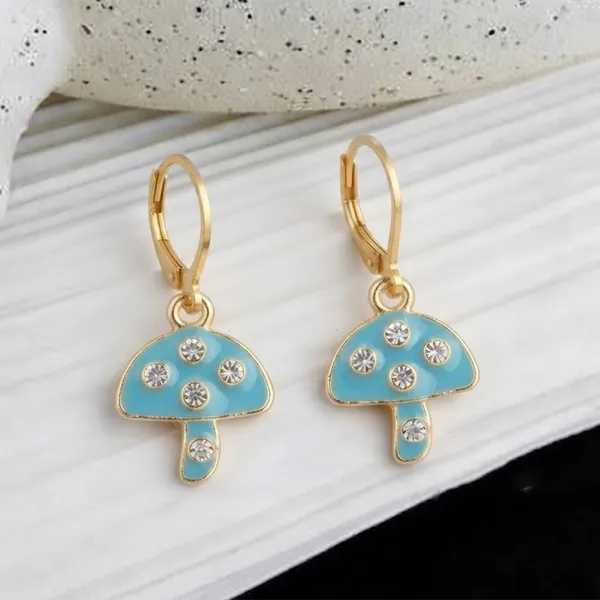 The99jewel_Stylish_Gold_Plated_Austrian_Stone_Fashion_Hoop_Earrings_Light_Blue