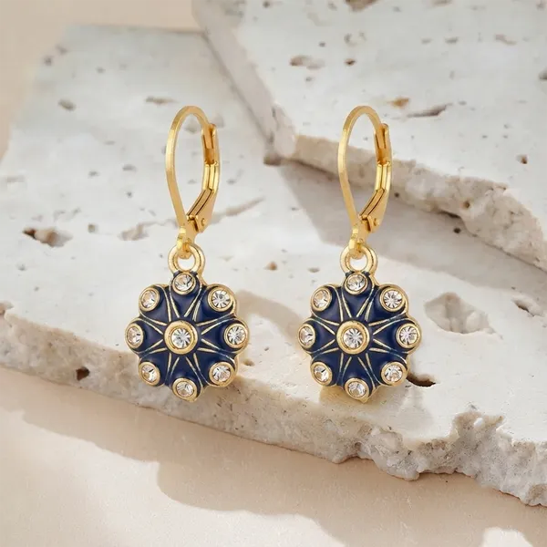 The99jewel_Modern_Gold_Plated_Statement_Hoop_Earrings_Blue