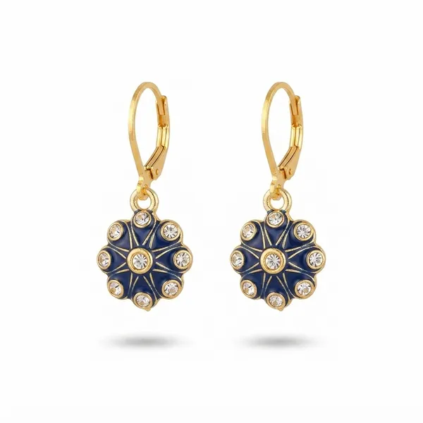 The99jewel_Modern_Gold_Plated_Statement_Hoop_Earrings_Blue