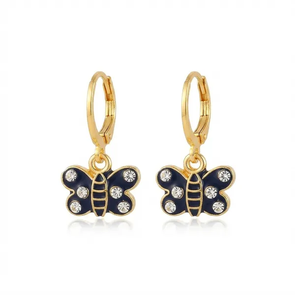 The99jewel_Modern_Gold_Plated_Statement_Hoop_Earrings_Blue