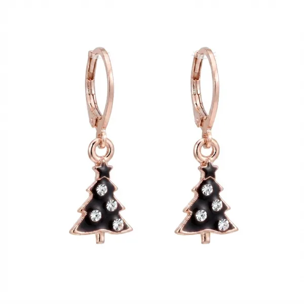 The99jewel_Rose_Gold_Plated_Austrian_Stone_Christmas_Tree_Hoop_Earrings_For_Women_Black