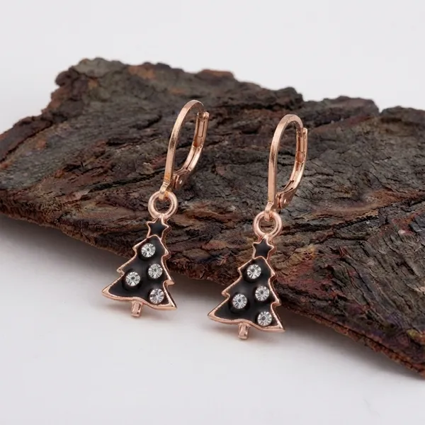 The99jewel_Rose_Gold_Plated_Austrian_Stone_Christmas_Tree_Hoop_Earrings_For_Women_Black