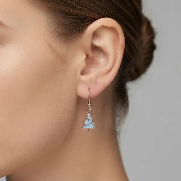 The99jewel_Rose_Gold_Plated_Austrian_Stone_Christmas_Tree_Hoop_Earrings_For_Women_Light_Blue