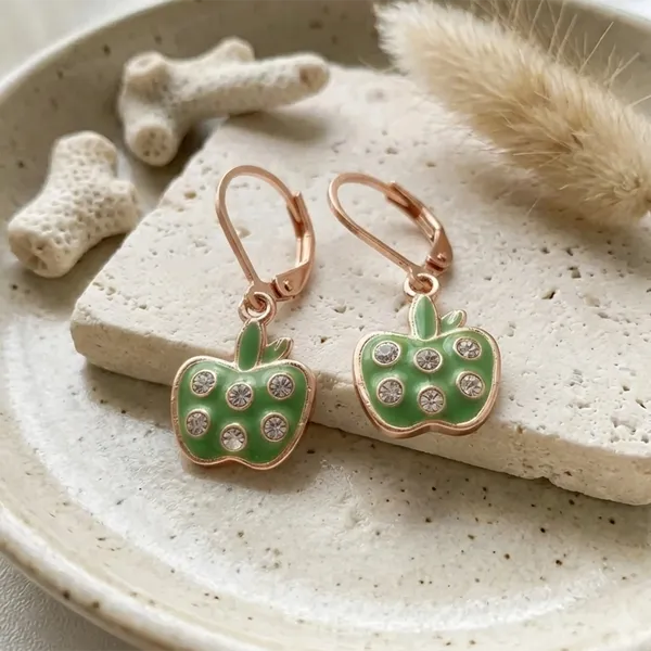 The99jewel_Fashion_Forward_Rose_Gold_Plated_Austrian_Stone_Hoop_Earrings_Mint_Green