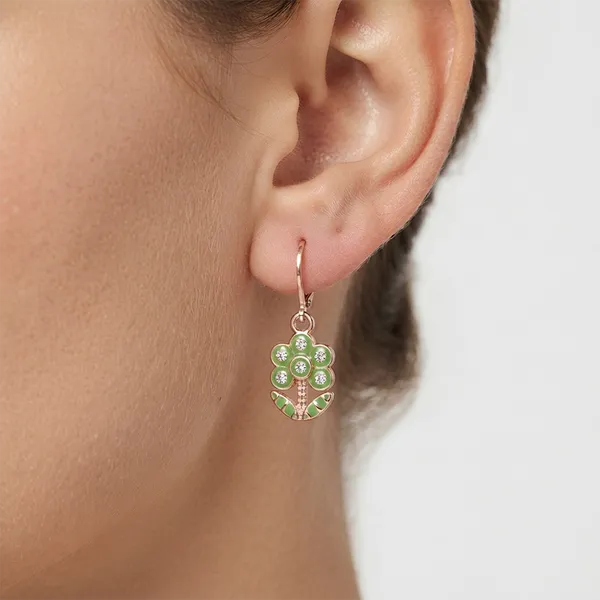 The99jewel_Eye_Catching_Rose_Gold_Plated_Austrian_Stone_Hoop_Earrings_For_Women_Mint_Green