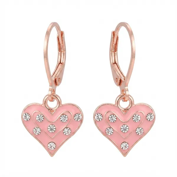 The99jewel_Crafted_Austrian_Stone_Rose_Gold_Plated_Hoop_Earrings_For_Women_Pink