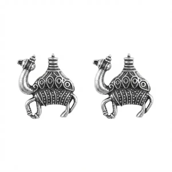 The99jewel_Oxidised_Camel_Stud_Earrings_Fro_Women_And_Girls_Oxidised