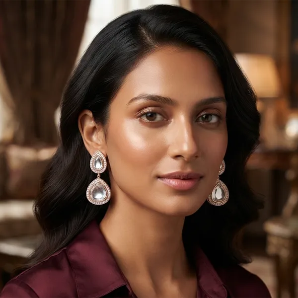 The99jewel_Rose_Gold_Plated_Kundan_And_Austrian_Stone_Dangler_Earrings_White