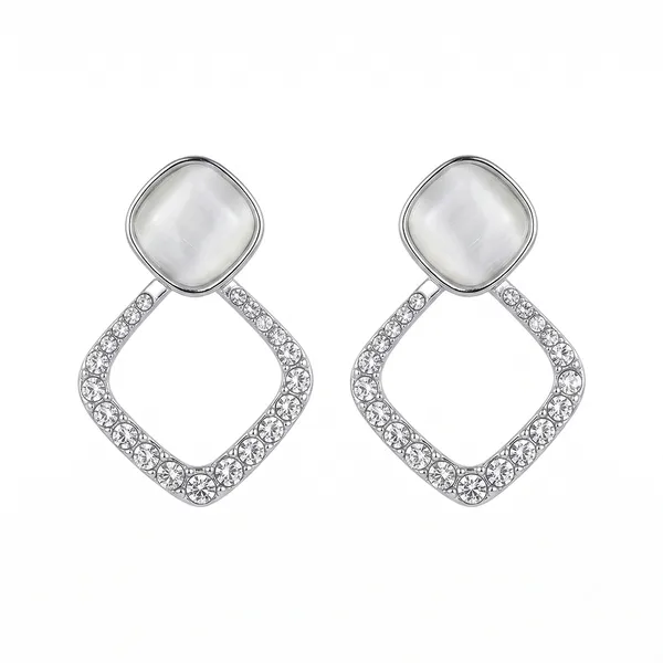 The99jewel_Silver_Plated_Monalisa_Stone_Dangler_Earrings_White