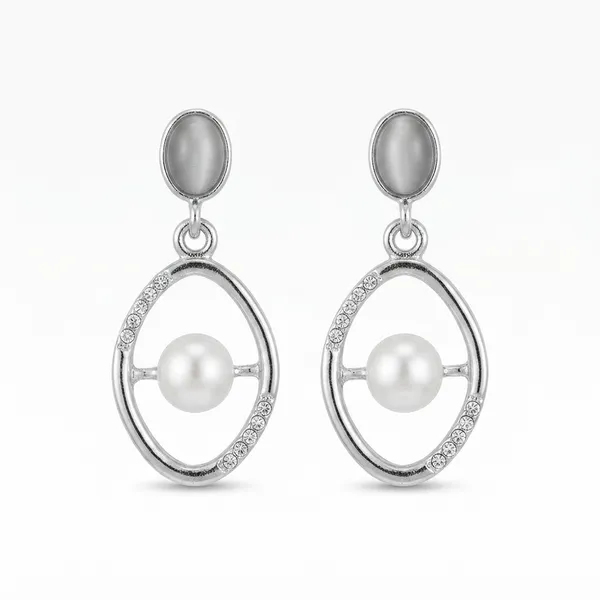 The99jewel_Silver_Plated_Monalisa_Stone_Dangler_Earrings_White