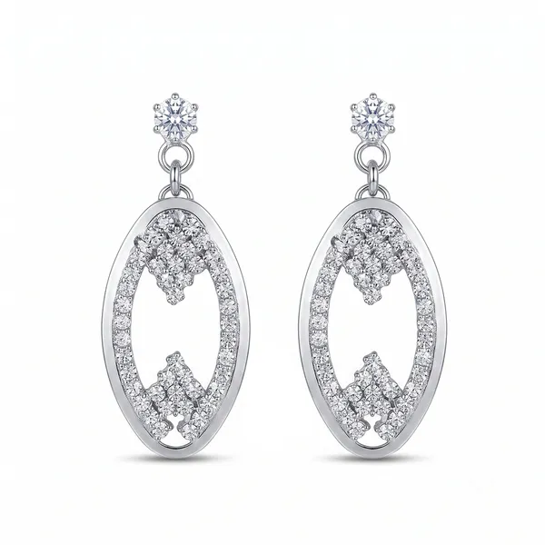 The99jewel_Silver_Plated_Austrian_Stone_Dangler_Earrings_White