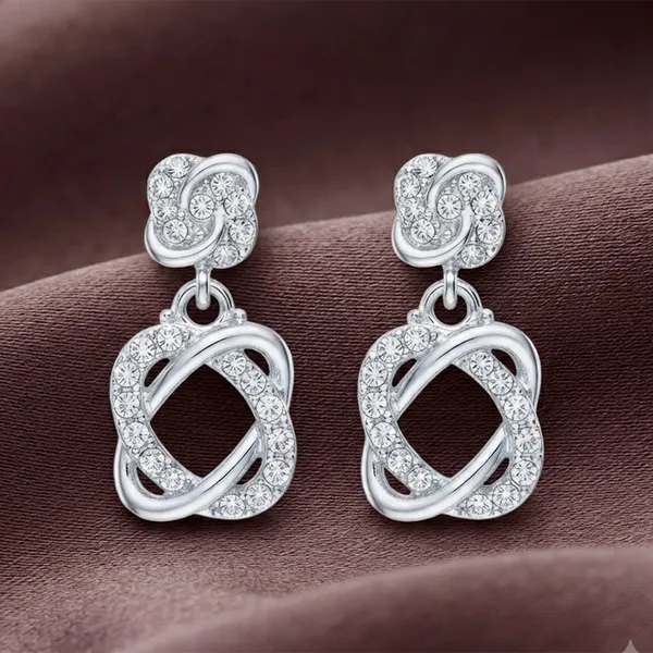 The99jewel_Silver_Plated_Austrian_Stone_Dangler_Earrings_White