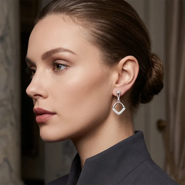 The99jewel_Silver_Plated_Austrian_Stone_Dangler_Earrings_White