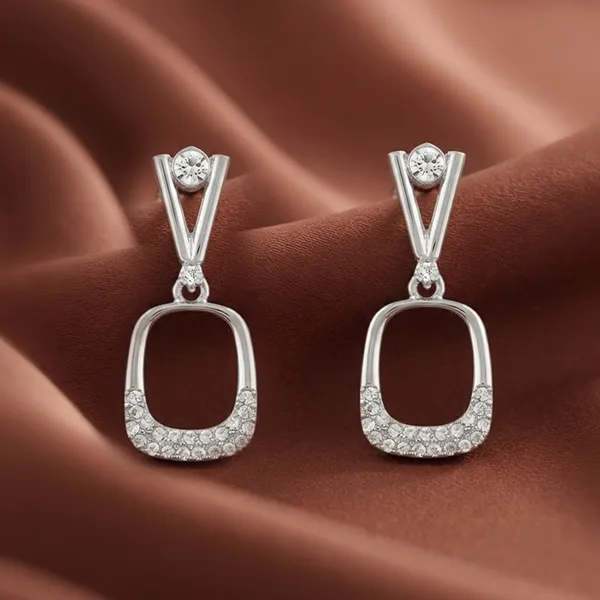 The99jewel_Silver_Plated_Austrian_Stone_Dangler_Earrings_White