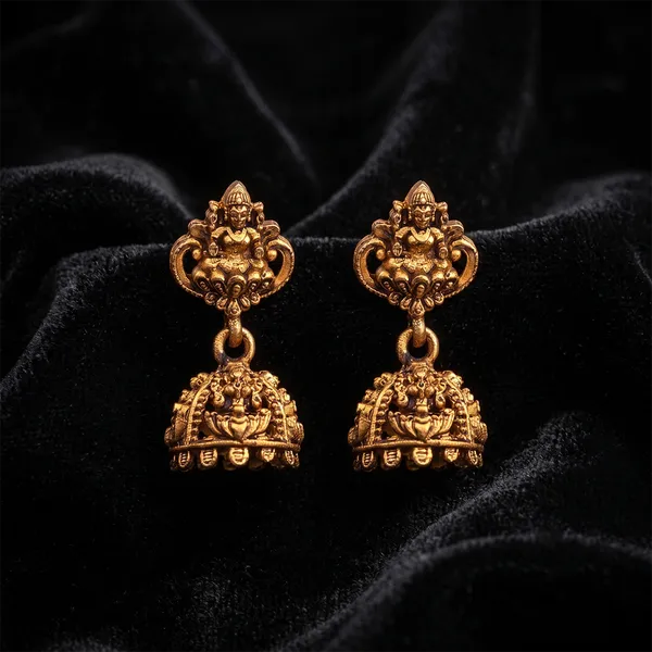 The99jewel_Silver_Plated_Austrian_Stone_Dangler_Earrings_Gold