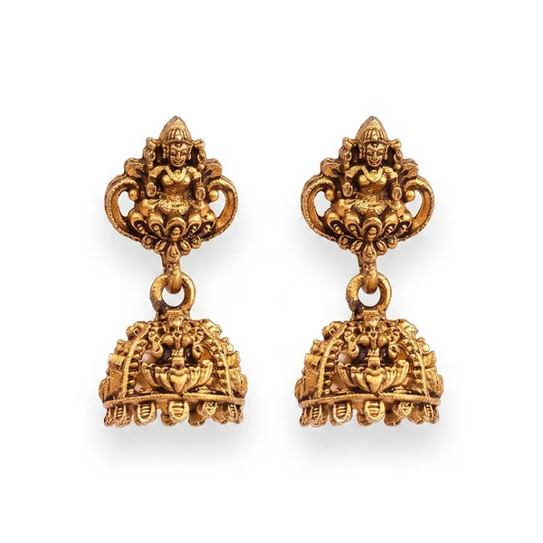 The99jewel_Silver_Plated_Austrian_Stone_Dangler_Earrings_Gold