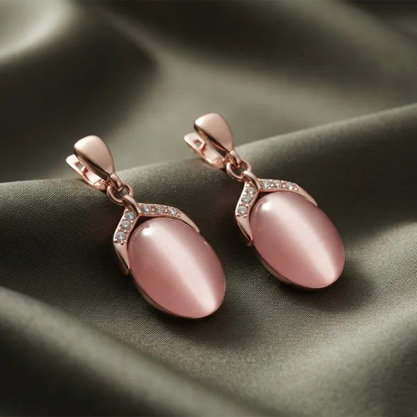 The99jewel_Rose_Gold_Plated_Monalisa_Stone_Dangler_Earrings_Rose_Gold