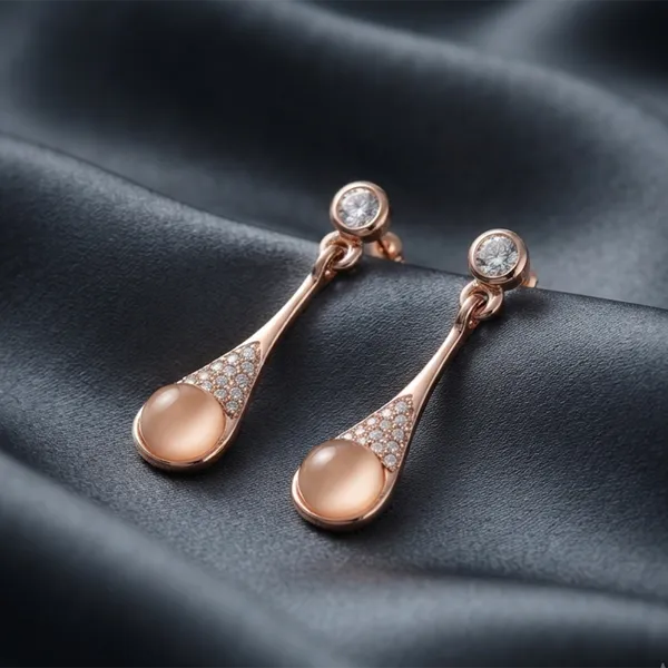 The99jewel_Rose_Gold_Plated_Monalisa_Stone_Dangler_Earrings_Rose_Gold