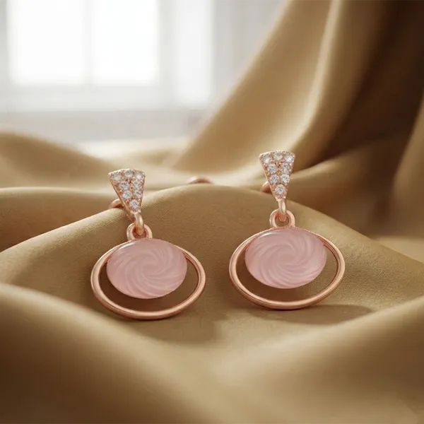 The99jewel_Rose_Gold_Plated_Monalisa_Stone_Dangler_Earrings_Rose_Gold