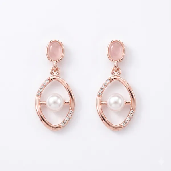 The99jewel_Rose_Gold_Plated_Monalisa_Stone_Dangler_Earrings_Rose_Gold