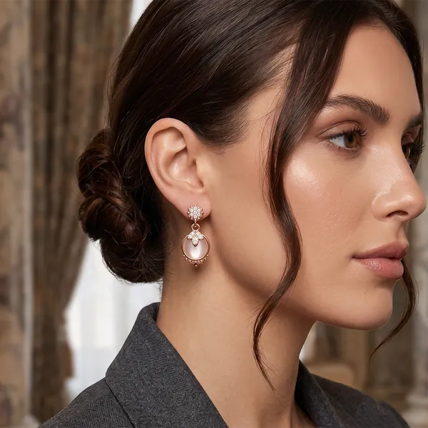 The99jewel_Rose_Gold_Plated_Monalisa_Stone_Dangler_Earrings_Rose_Gold