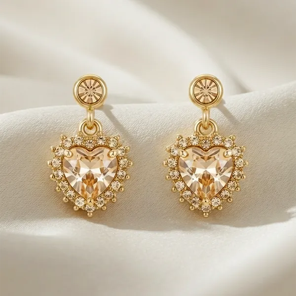 The99jewel_Gold_Plated_Austrian_Stone_Small_Dangler_Earrings_Gold